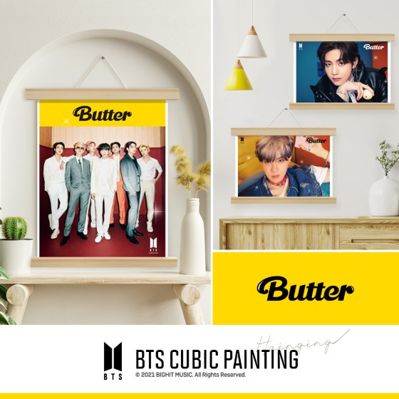 신제품 BTS CUBIC PAINTING Butter 행잉시리즈 방탄소년단 DIY 방탄 굿즈 보석십자수