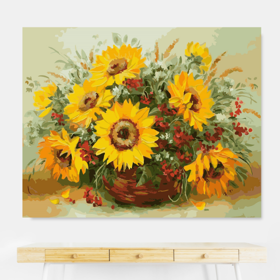 아이러브페인팅 DIY 그림그리기 4050 8개의 태양 명화 유화 색칠 취미