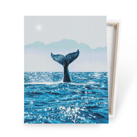 아이러브페인팅 DIY캔버스형 보석십자수 40x50cm 고래의 춤